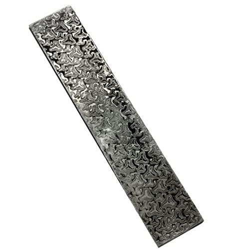 Aibote VG10 Handgefertigtes Panzermuster Damaszener Edelstahl Bar Blank Klinge Messerknüppel für Messerherstellung Feststehende Klinge Outdoor-Messer (160x30x3mm) von Aibote