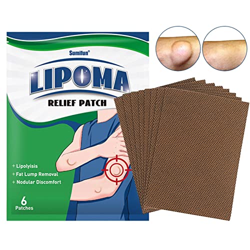 Aibyks Lipom-Entferner, 6 Stück natürliche pflanzliche Lipom-Entfernungspflaster für den Körper, Effektive Lymphpflege-Aufkleber zum Entfernen von Fettknoten und subkutanen Knoten von Aibyks