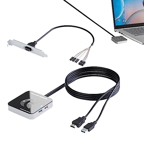 Aibyks PC-Netzschalter | Einschaltknopf für Desktop-Computergehäuse | USB3.0/USB2.0 Universal-Desktop-Computerteile mit 5Gps-Geschwindigkeit für Zuhause, Hotel, Internetcafé, Unternehmen von Aibyks