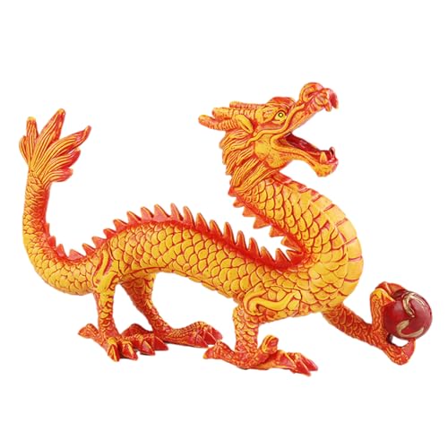 Chinesische Drachenstatue – Feng Shui Drache Heimdekoration | Chinesisches Neujahrs-Drachen-Figur-Ornament | Feng Shui Chinesische Drachenskulpturen Als Dekoration, Ziehen Reichtum Und Glück An von Aibyks