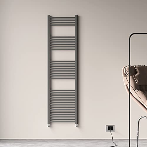 AICA Heizkörper Badheizkörper 1800x500mm Handtuchhalter Handtuchtrockner Vertikal Einlagig Gerade Anthrazit Seitenanschluss 841W AICA Heizkörper Badheizkörper 1800x500mm Handtuchhalter Handtuchtrockner Vertikal Einlagig Gerade Anthrazit Seitenanschluss 841W von Aica Sanitär