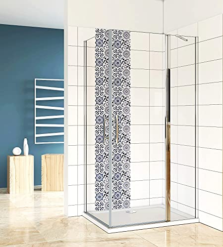 Aica Sanitär 70x100cm Eckeinstieg Duschkabine Duschabtrennung Duschtür Drehtür+Schwingtür 6mm Nano Glas H195cm von Aica Sanitär