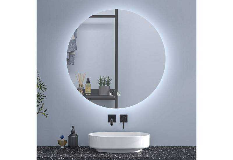 Aica Sanitär Badspiegel Rund LED Wandspiegel Lichtspiegel Beschlagfrei + LED Memory von Aica Sanitär