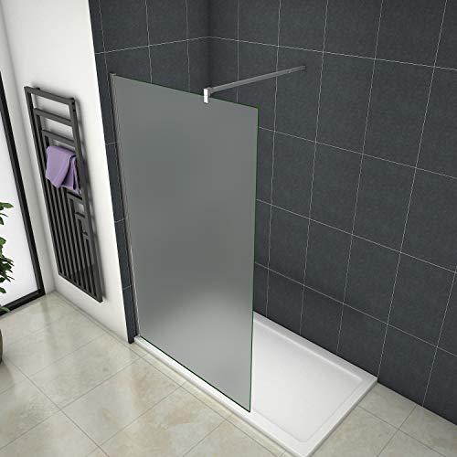 Aica Sanitär Duschwand Walk In Dusche 100cm Duschabtrennung 10mm NANO Milchglas Glas Duschtrennwand 200cm Höhe Splitterschutzfolie Aica Sanitär Duschwand Walk In Dusche 100cm Duschabtrennung 10mm NANO Milchglas Glas Duschtrennwand 200cm Höhe Splitterschutzfolie von Aica Sanitär