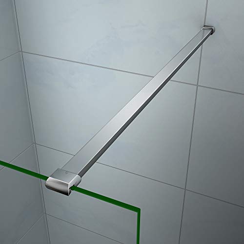 Aica Sanitär Stabilisierungsstange Stabilisator + Wandprofil für Duschabtrennung Duschwand Walk in Dusche von Aica Sanitär