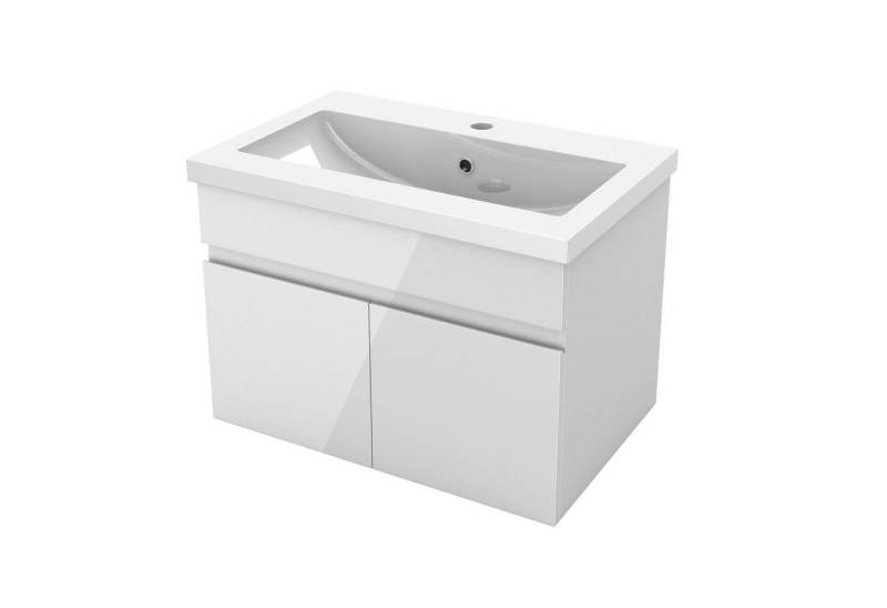 Aica Sanitär Waschtisch Unterschrank Waschbecken MDF UV-geölt Badmöbel Waschbeckenunterschrank von Aica Sanitär
