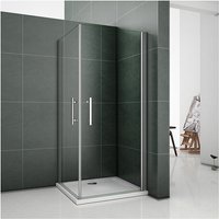 80x80x185cm Duschkabine Duschabtrennung Dusche rechteckig von AICA SANITAIRE