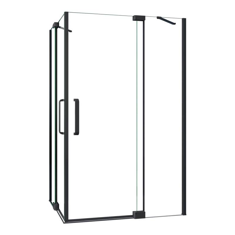 AICA 120x100cm Eckdusche H.195cm Duschkabine Schwarz Eckeinstieg Dusche 8mm NANO ESG Glas Scharniertür Duschtür AICA 120x100cm Eckdusche H.195cm Duschkabine Schwarz Eckeinstieg Dusche 8mm NANO ESG Glas Scharniertür Duschtür von Aica
