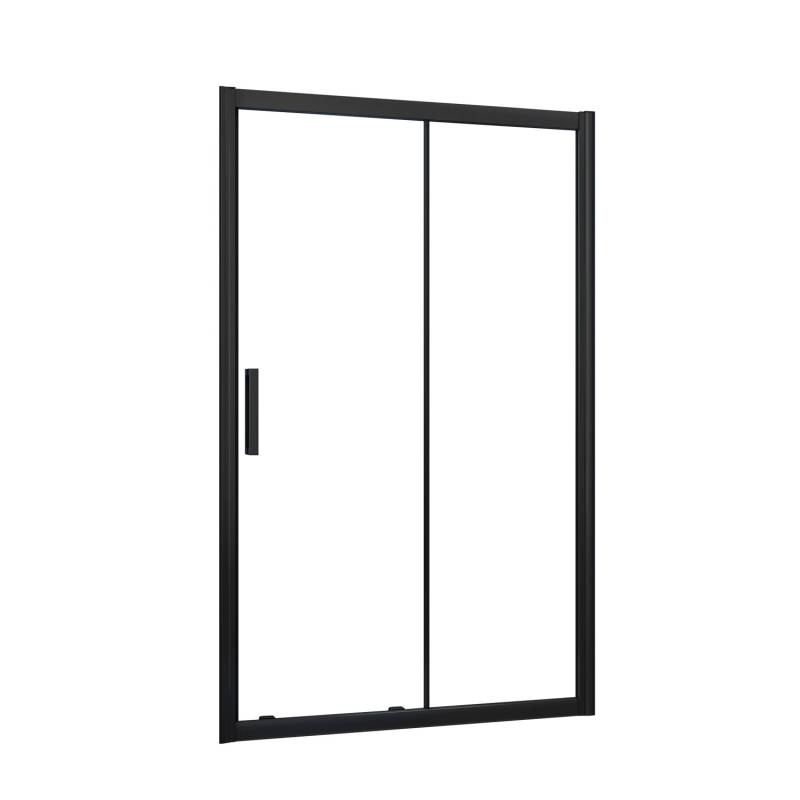 AICA 120x195cm Duschabtrennung Schiebetür Duschkabine Duschwand Dusche 8mm NANO GLAS Schwarz AICA 120x195cm Duschabtrennung Schiebetür Duschkabine Duschwand Dusche 8mm NANO GLAS Schwarz von Aica