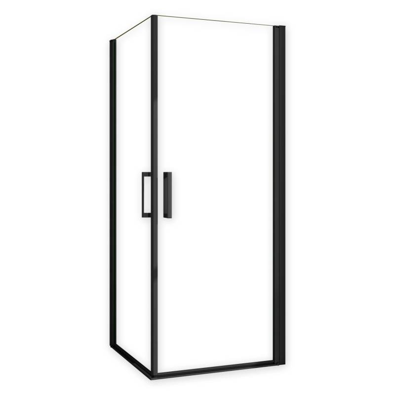 AICA Eckeinstieg 90x100 Höhe200cm Schwarz Duschkabine 8mm NANO ESG-Glas Schwingtür Drehtür Eckdusche Duschabtrennung AICA Eckeinstieg 90x100 Höhe200cm Schwarz Duschkabine 8mm NANO ESG-Glas Schwingtür Drehtür Eckdusche Duschabtrennung von Aica