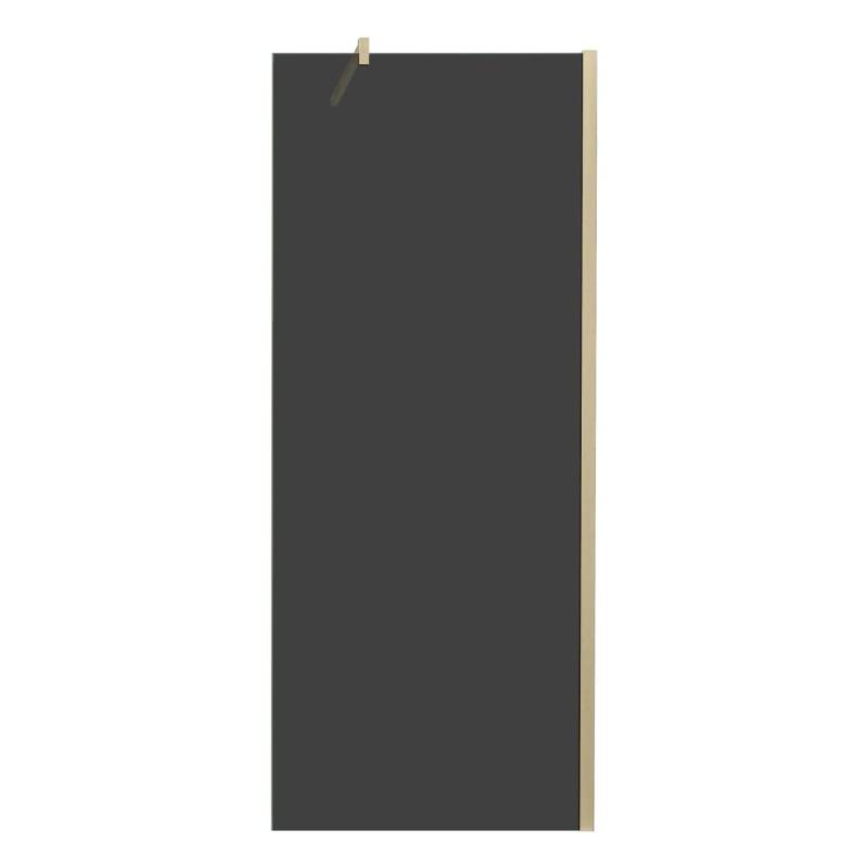 AICA Goldrahmen Walk In Duschtrennwand B.110cm x H.200cm Duschwand mit Glasschutzfolie 8mm NANO-Glas mit Gold Stabilisator GT131 von Aica