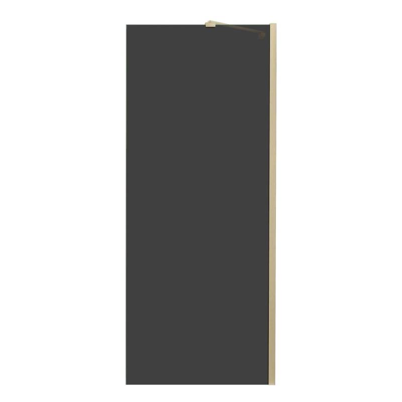 AICA Goldrahmen Walk In Duschtrennwand B.140cm x H.200cm Duschwand mit Glasschutzfolie 8mm NANO-Glas mit Gold Stabilisator GT070 von Aica