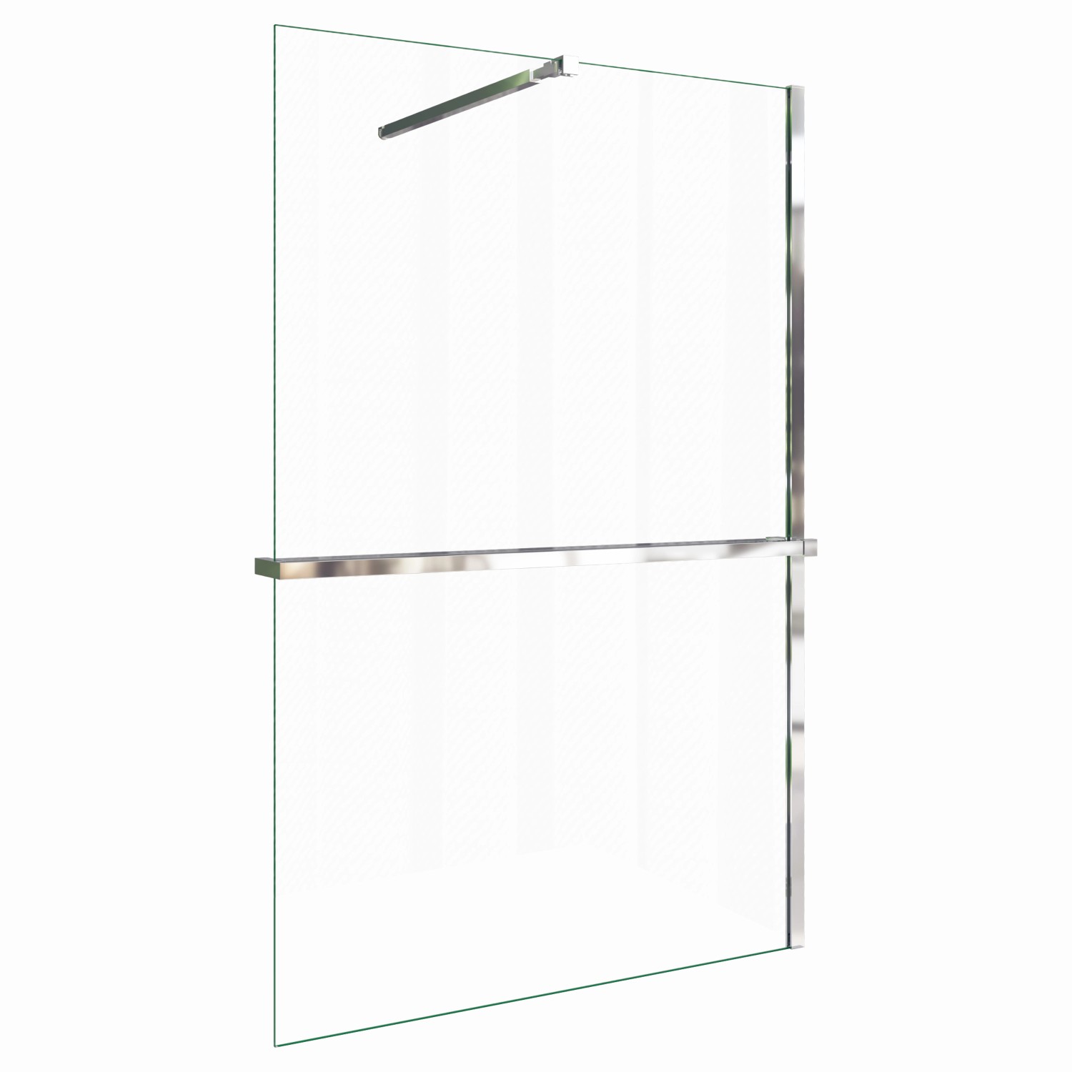 AICA Walk In 100x200cm Duschwand mit Stabilisator 8mm NANO ESG-Glas mit Duschregal Handtuchhalter Duschtrennwand F084 AICA Walk In 100x200cm Duschwand mit Stabilisator 8mm NANO ESG-Glas mit Duschregal Handtuchhalter Duschtrennwand F084 von Aica