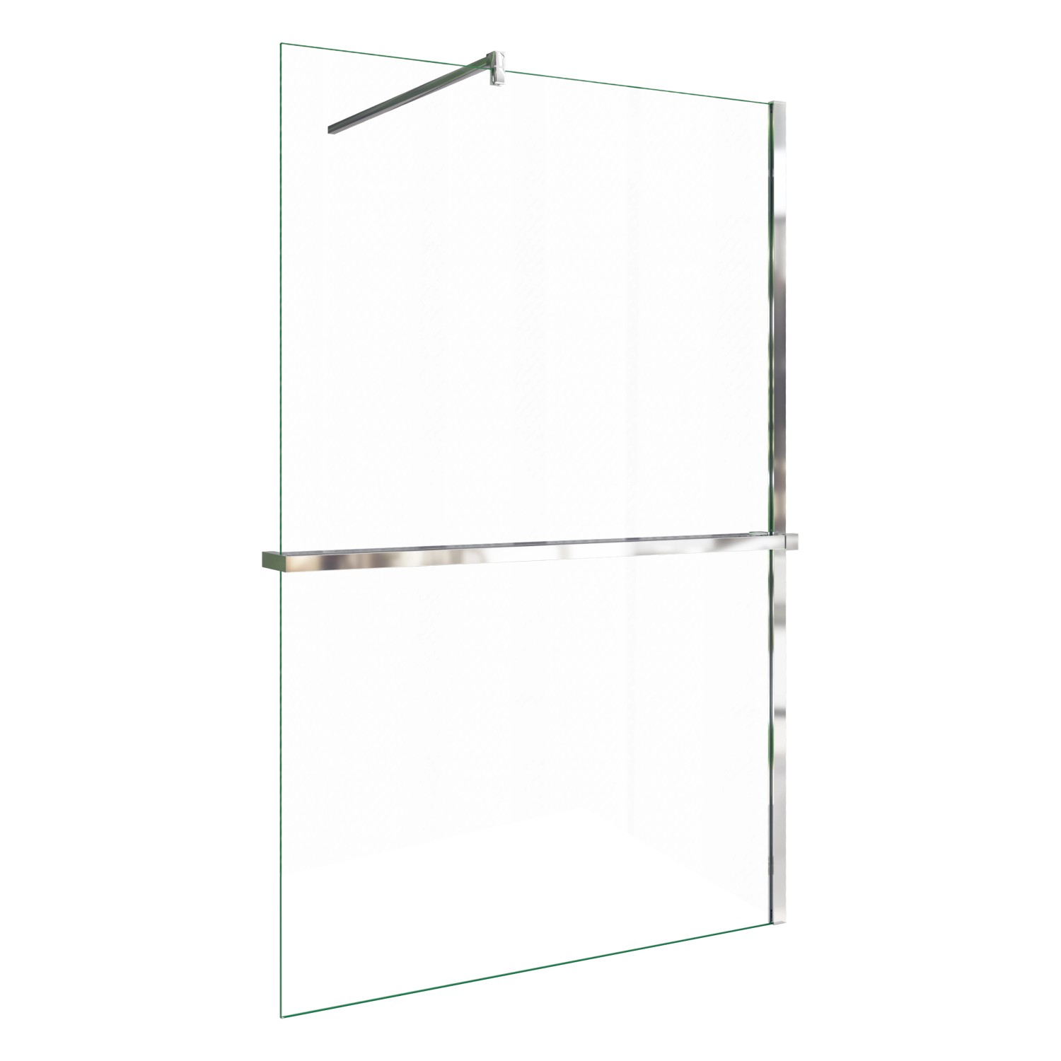 AICA Walk In 100x200cm Duschwand mit Stabilisator 8mm NANO ESG-Glas mit Duschregal Handtuchhalter Duschtrennwand F131 AICA Walk In 100x200cm Duschwand mit Stabilisator 8mm NANO ESG-Glas mit Duschregal Handtuchhalter Duschtrennwand F131 von Aica
