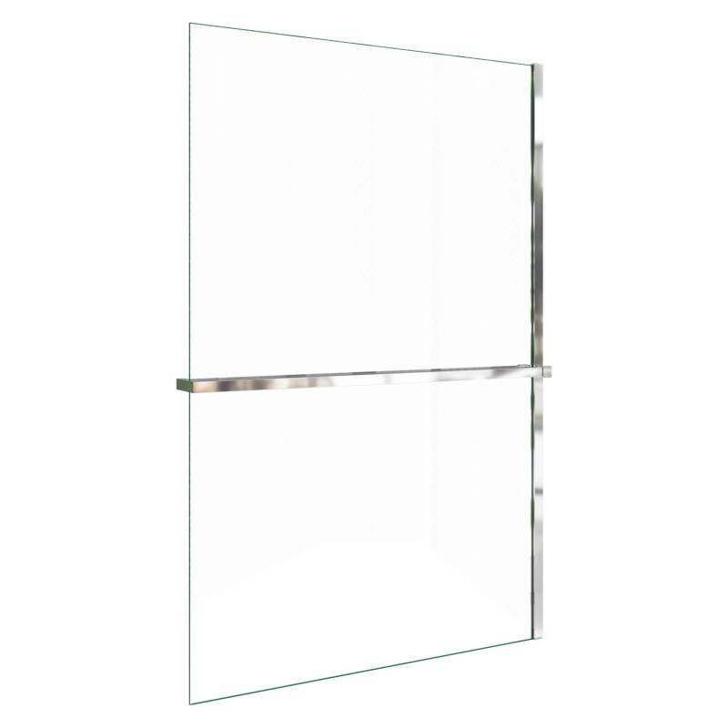 AICA Walk In 140x200cm Duschwand 8mm NANO ESG-Glas Duschabtrennung mit Duschregal Handtuchhalter Duschtrennwand von Aica