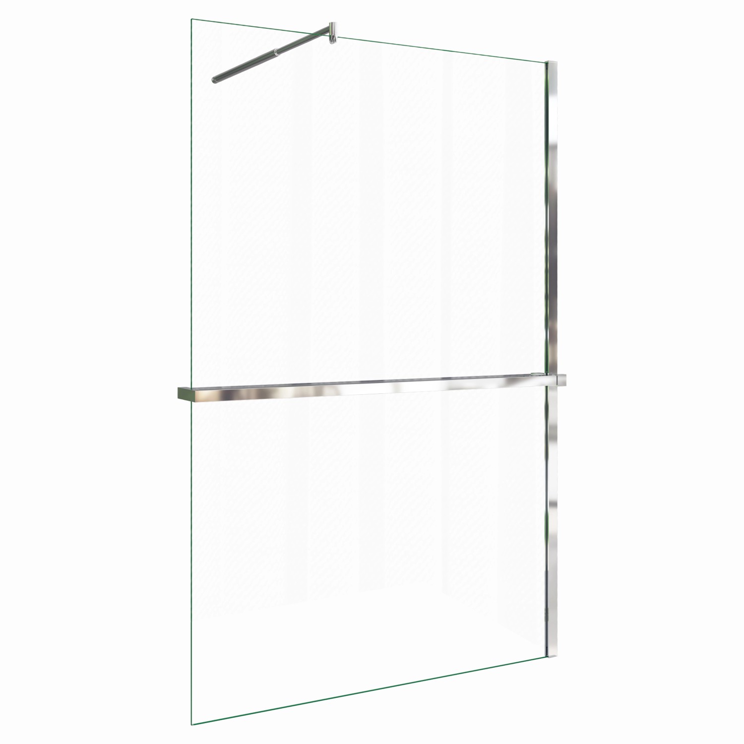 AICA Walk In 140x200cm Duschwand mit Stabilisator 8mm NANO ESG-Glas mit Duschregal Handtuchhalter Duschtrennwand F123 AICA Walk In 140x200cm Duschwand mit Stabilisator 8mm NANO ESG-Glas mit Duschregal Handtuchhalter Duschtrennwand F123 von Aica