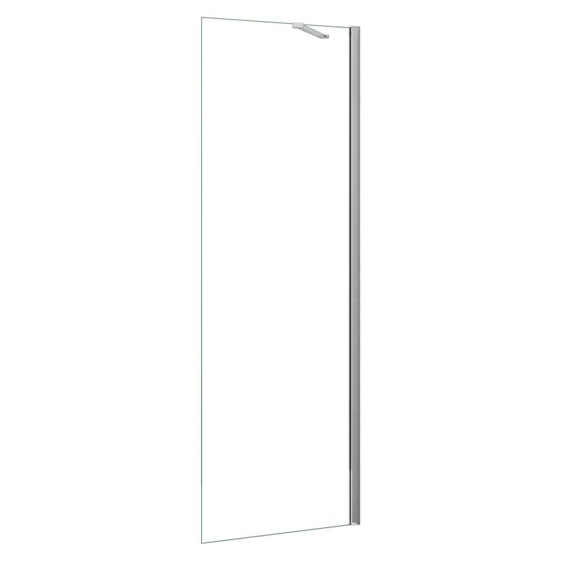 AICA Walk in Duschkabine B.140 x H.200cm Duschwand mit Diagonal Stabilisator 8mm NANO ESG Glas Duschabtrennung Duschtrennwand F104 von Aica