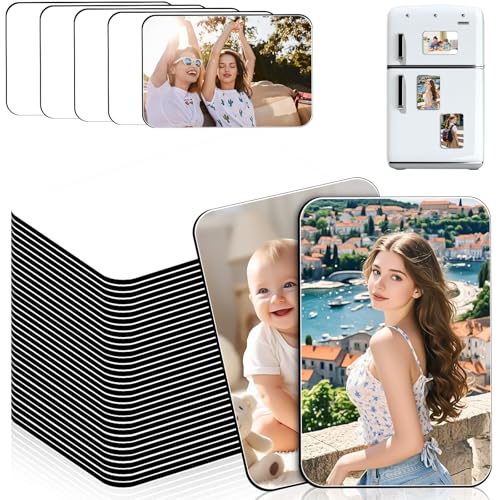 Aicharynic 50 Stück Sublimations Magnet Rohlinge 5,5x7,5 cm - Personalisierbare Sublimation Rohlinge DIY Dekorative Magnete für Kühlschrankmagnete & DIY Dekoration Aicharynic 50 Stück Sublimations Magnet Rohlinge 5,5x7,5 cm - Personalisierbare Sublimation Rohlinge DIY Dekorative Magnete für Kühlschrankmagnete & DIY Dekoration von Aicharynic