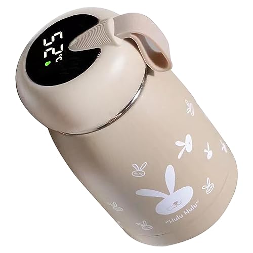 Aicharynic Thermosflasche, 320 ML Thermoskanne Baby Unterwegs Vakuum Lsolierbecher Thermosflasche Edelstahl für Kinder mit LED-Temperaturanzeige Vakuum Trinkflaschen, Ideal für Hitze und Kälte von Aicharynic