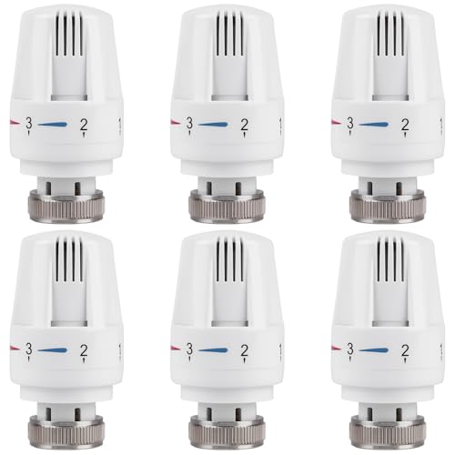 Aicharynic Thermostatkopf M30x1,5 Heizkörper 6 Stück: Thermostatventil Radiator Antifrost, Heizung Heizungsregler Heizkörperthermostat Heizungsthermostat für Badezimmer, für Heizkörperventile Aicharynic Thermostatkopf M30x1,5 Heizkörper 6 Stück: Thermostatventil Radiator Antifrost, Heizung Heizungsregler Heizkörperthermostat Heizungsthermostat für Badezimmer, für Heizkörperventile von Aicharynic