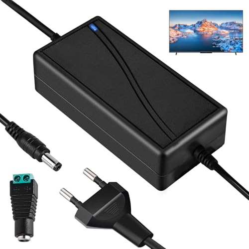 LED Trafo 12V 5A Netzteil Adapter: AC 100-240V LED Strip EU Stecker, 12 Volt Stromversorgung 5,5 x 2,5mm Universal Netzadapter, Steckernetzteil Transformator für LED Lichtstreifen LCD Monitor LED Trafo 12V 5A Netzteil Adapter: AC 100-240V LED Strip EU Stecker, 12 Volt Stromversorgung 5,5 x 2,5mm Universal Netzadapter, Steckernetzteil Transformator für LED Lichtstreifen LCD Monitor von Aicharynic