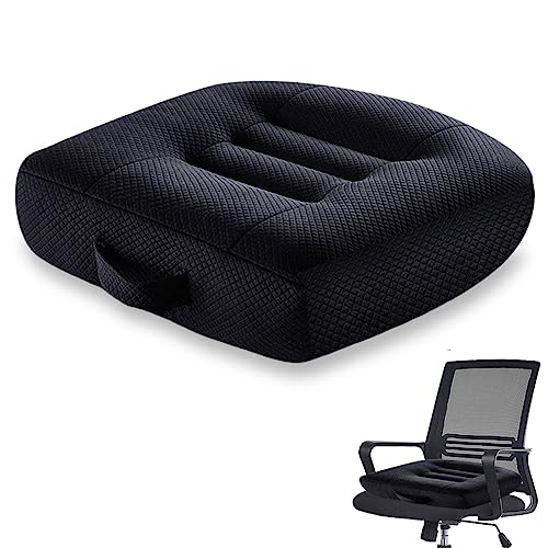 Sitzauflage Sitzerhöhung Auto Sitzkissen, 40 x 40CM Ergonomisches Orthopädisch Sitzkissen Kissen für Bürostuhl, Auto, Rollstuhlkissen oder Sitzerhöhung für Erwachsene, Extra Breites Stuhlkissen von Aicharynic