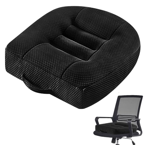 Sitzauflage Sitzerhöhung Auto Sitzkissen, 40x40cm Ergonomisches Orthopädisch Sitzkissen Kissen für Bürostuhl, Auto, Rollstuhlkissen oder Sitzerhöhung für Erwachsene, Extra großes Stuhlkissen von Aicharynic