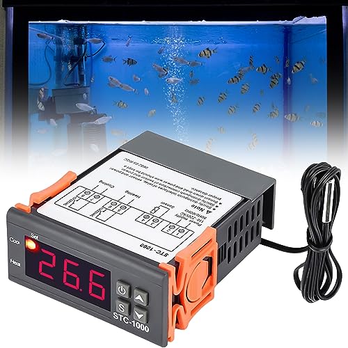 Temperaturregler: STC-1000 Digitaler Thermostat Temperaturregler AC 110V-220V Temperaturregler mit Doppelter NTC-Sondensonde Kühler Heizung für Tiere Heizmatte Inkubator Hühner Heizfolie Reptilien Temperaturregler: STC-1000 Digitaler Thermostat Temperaturregler AC 110V-220V Temperaturregler mit Doppelter NTC-Sondensonde Kühler Heizung für Tiere Heizmatte Inkubator Hühner Heizfolie Reptilien von Aicharynic
