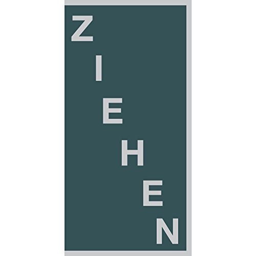 Hinweisschild "ZIEHEN" | selbstklebend | 30x60 mm | schwarz | 1 Stück Hinweisschild "ZIEHEN" | selbstklebend | 30x60 mm | schwarz | 1 Stück von Aichberger