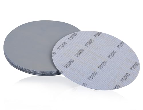 150mm Nassschleifpapier 5000 Körnung - 18 Blatt ultrafein Schleifscheiben für Lackausbesserung & Politur - Wasserfest 150mm Nassschleifpapier 5000 Körnung - 18 Blatt ultrafein Schleifscheiben für Lackausbesserung & Politur - Wasserfest von Aicoimy