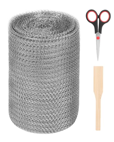 Edelstahl Maschendraht 12,7cm x 12m, Rostfreies Drahtgitter aus 304 Edelstahl Zaun für Garten, Pflanzen & Kleintiere | Nagetierschutz, Insektenabwehr & Gewächshaus von Aicoimy