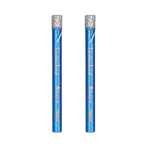 6mm Fliesenbohrer Diamantbohrer Glasbohrer für Fliesen, Granit, Keramik, Porzellan, Glas, Feinsteinzeug(2 Pack) von Aicoimy