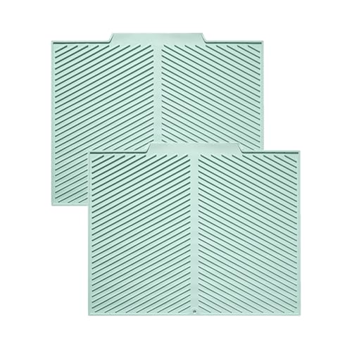 2 Stück Kaffeemaschine Abtropfmatte, Silikon Abtropftablett Matte für Geschirr, Hitzebeständig Anti-Verbrühungs Matte Anti-Rutsch Wasserdicht Abtropfmatte Trockenmatte Spülbeckenmatte für Küche (A, L) 2 Stück Kaffeemaschine Abtropfmatte, Silikon Abtropftablett Matte für Geschirr, Hitzebeständig Anti-Verbrühungs Matte Anti-Rutsch Wasserdicht Abtropfmatte Trockenmatte Spülbeckenmatte für Küche (A, L) von AidSci