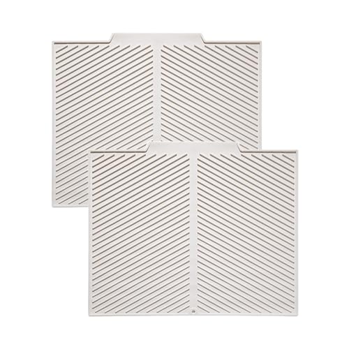 2 Stück Kaffeemaschine Abtropfmatte, Silikon Abtropftablett Matte für Geschirr, Hitzebeständig Anti-Verbrühungs Matte Anti-Rutsch Wasserdicht Abtropfmatte Trockenmatte Spülbeckenmatte für Küche (B, L) 2 Stück Kaffeemaschine Abtropfmatte, Silikon Abtropftablett Matte für Geschirr, Hitzebeständig Anti-Verbrühungs Matte Anti-Rutsch Wasserdicht Abtropfmatte Trockenmatte Spülbeckenmatte für Küche (B, L) von AidSci