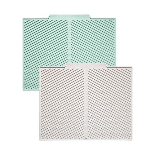 2 Stück Kaffeemaschine Abtropfmatte, Silikon Abtropftablett Matte für Geschirr, Hitzebeständig Anti-Verbrühungs Matte Anti-Rutsch Wasserdicht Abtropfmatte Trockenmatte Spülbeckenmatte für Küche (C, L) 2 Stück Kaffeemaschine Abtropfmatte, Silikon Abtropftablett Matte für Geschirr, Hitzebeständig Anti-Verbrühungs Matte Anti-Rutsch Wasserdicht Abtropfmatte Trockenmatte Spülbeckenmatte für Küche (C, L) von AidSci