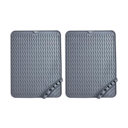 2 Stück Kaffeemaschine Abtropfmatte, Silikon Abtropftablett Matte für Geschirr, Hitzebeständig Anti-Verbrühungs Matte Anti-Rutsch Wasserdicht Abtropfmatte Trockenmatte Spülbeckenmatte für Küche (B, M) 2 Stück Kaffeemaschine Abtropfmatte, Silikon Abtropftablett Matte für Geschirr, Hitzebeständig Anti-Verbrühungs Matte Anti-Rutsch Wasserdicht Abtropfmatte Trockenmatte Spülbeckenmatte für Küche (B, M) von AidSci