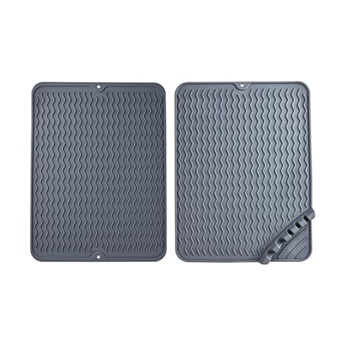 2 Stück Kaffeemaschine Abtropfmatte, Silikon Abtropftablett Matte für Geschirr, Hitzebeständig Anti-Verbrühungs Matte Anti-Rutsch Wasserdicht Abtropfmatte Trockenmatte Spülbeckenmatte für Küche (C, M) 2 Stück Kaffeemaschine Abtropfmatte, Silikon Abtropftablett Matte für Geschirr, Hitzebeständig Anti-Verbrühungs Matte Anti-Rutsch Wasserdicht Abtropfmatte Trockenmatte Spülbeckenmatte für Küche (C, M) von AidSci