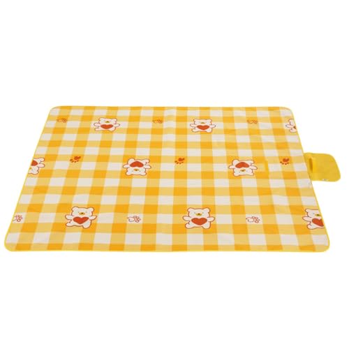 Beach Picknickdecke 145x200CM, Faltbar Wasserdicht Waschbare Campingdecke Strandmatte, Tragbare sandfeste Stranddecke Ideal für BBQ, Reisen, Outdoor, Camping, Strand, Park, Festival & Picknick (E) von AidSci
