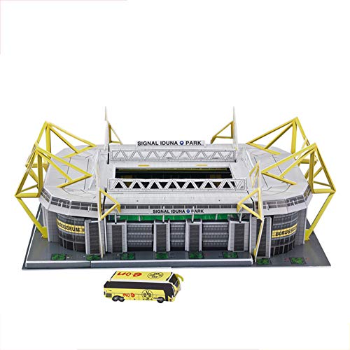 Aida Bz Stadion Signal Iduna Dortmund 3D-Puzzle, DIY Montag Gebäudemodell - Champion League Fußballfeld Fußball-Fans von Aida Bz