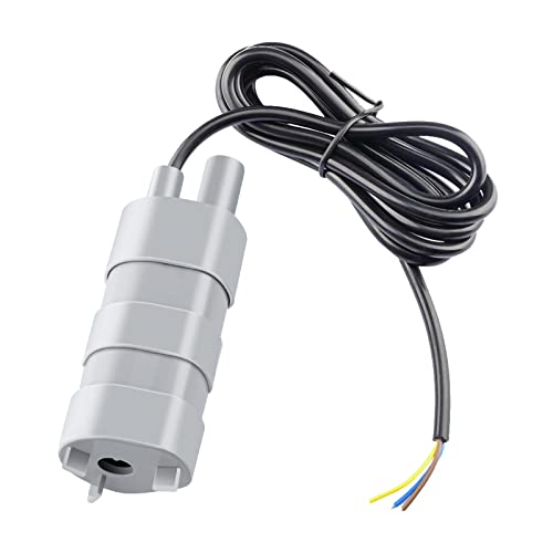 Aideepen DC 12V Tauchpumpe,JT-500 Mikropumpe Gerade Pumpe Förderhöhe 5 M,mit 1.5m Kabel, Wasserpumpe 600L/ H für Aquarium Pool Teich Aquarium Gartenbewässerung Campinggarten Wohnwagen von Aideepen