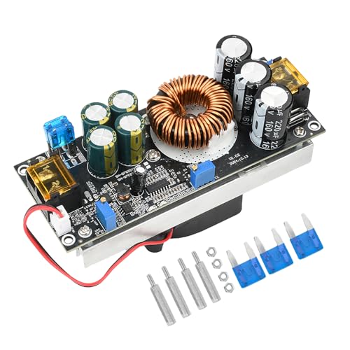 Aideepen Step Up Converter, 1200W 20A DC-DC Boost Converter, Konstantspannungs- und Konstantstrom-einstellbarer 14-85V bis 14-120V von Aideepen