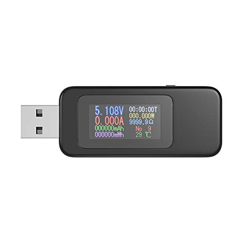 USB Tester, Aideepen USB Messgerät Strommessgerät Digital Multimeter USB Power Meter, Spannung Voltmeter, USB kabeltester Color Display 0-5.1A, 4-30V USB Tester, Aideepen USB Messgerät Strommessgerät Digital Multimeter USB Power Meter, Spannung Voltmeter, USB kabeltester Color Display 0-5.1A, 4-30V von Aideepen