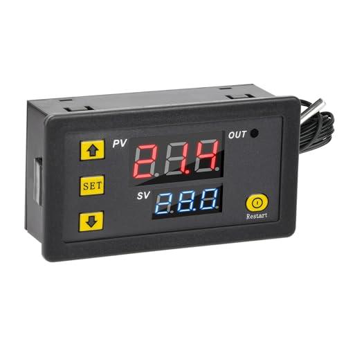 Aideepen W3230 20A DC 12V Digitales Thermostat, Digitaler Temperaturregler Regler Heizung Kühlung Steuerung Thermometer Instrument von Aideepen