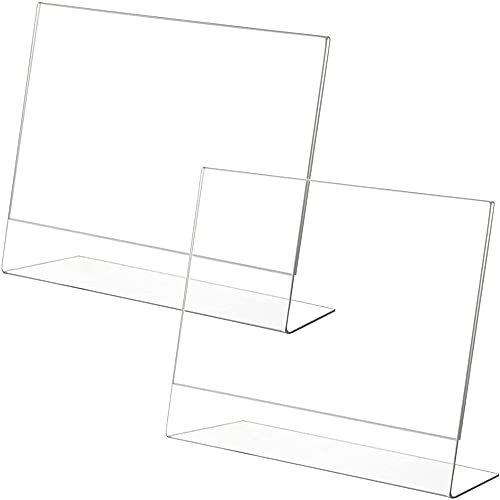 2 Stück A5 L-Ständer, Tischaufsteller schräg, Thekenaufsteller Werbeaufsteller, Menükartenhalter, L Form Glasklarem Acryl Anzeige-Ständer für Tisch, Laden, Büro, Restaurants, Hotel, Bilderrahmen 2 Stück A5 L-Ständer, Tischaufsteller schräg, Thekenaufsteller Werbeaufsteller, Menükartenhalter, L Form Glasklarem Acryl Anzeige-Ständer für Tisch, Laden, Büro, Restaurants, Hotel, Bilderrahmen von Aieraczy