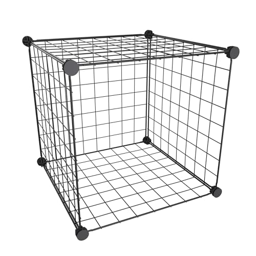 Aigentlich Drahtwürfel Regal 1 Fach Madrid, Gitterwürfel Metall Schwarz 38,5x38,5 cm, Steckgittersystem, Warenpräsenter stabil, Verkaufsregal Büroregal erweiterbar, Regalwürfel einfacher Aufbau Aigentlich Drahtwürfel Regal 1 Fach Madrid, Gitterwürfel Metall Schwarz 38,5x38,5 cm, Steckgittersystem, Warenpräsenter stabil, Verkaufsregal Büroregal erweiterbar, Regalwürfel einfacher Aufbau von Aigentlich