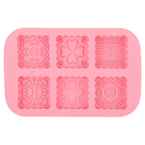 Mooncake-Form, Silikon-Seifenstück-Form DIY Mooncake-Form Kuchen-Eiscreme DIY-Seifenformen von Aigid