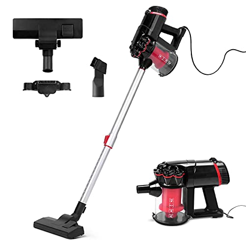 AIGOSTAR Staubsauger 600W-Hand- und Aufrechtsauger 15Kpa Kabelgebundene Staubsauger 2-in-1 Leicht mit HEPA-Filterung-Cyclone von Aigostar