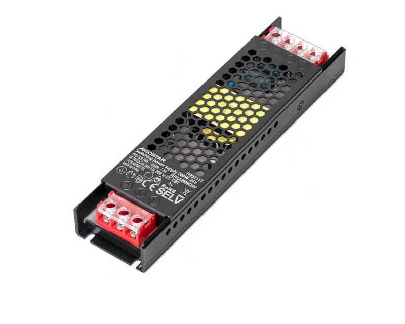 Aigostar 24 Volt LED Trafo Netzteile Transformator Trafo 60w bis 220w für LED LED Trafo (200w, 200 x 50 x 25 mm (LxBxH) von Aigostar