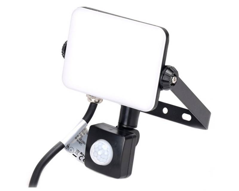 Aigostar Außen-Wandleuchte 20-100w LED Strahler mit Michglas abdeckung mit oder ohne Sensor, Neutralweiß, 20w, 2200 Lumen, Neutralweiß 4000K, Maße 164 x 122 x 54 mm von Aigostar