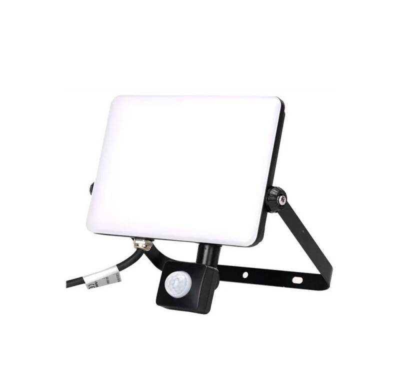 Aigostar Außen-Wandleuchte 20-100w LED Strahler mit Michglas abdeckung mit oder ohne Sensor, Neutralweiß, 30w, 3300 Lumen, Neutralweiß 4000K, Maße 125 x 148 x 35 mm von Aigostar